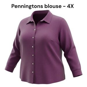Penningtons Rich Purple Blouse